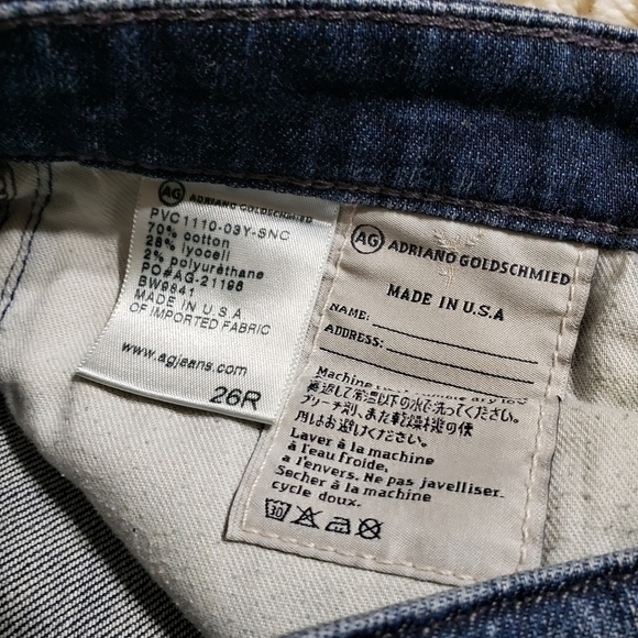 AG JEANS  Stilt Cigarette Leg Jeans Ankle length SZ 26 - Picture 8 of 8